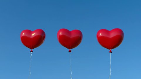 3d Animation Of Heart Shaped Balloons Stock Footage Video 100 Royalty Free 6273 Shutterstock