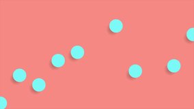 Bright abstract retro circles minimal motion background. Seamless looping. Video animation Ultra HD 4K 3840x2160
