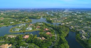Aerial tour Weston Florida