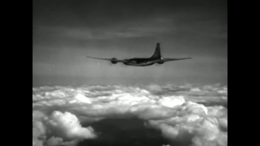 CIRCA 1940s - An atomic bomb is dropped on Hiroshima in 1945.