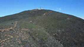 San Diego - Black Mountain Open Space Park - Drone Video. Aerial Video of Black Mountain Open Space Park offers a variety of trails and dirt roads that travel through dense chaparral covered canyons.