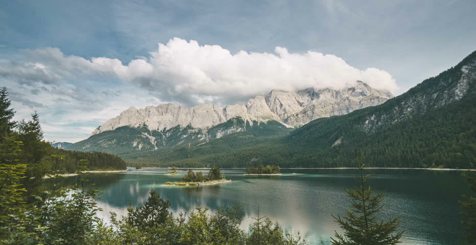 Lake Eibsee is a Stunning Stock Footage Video (100% Royalty-free ...