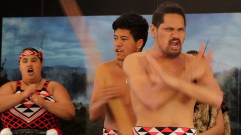 New Zealand, November 25, 2017:Maori traditional dance haka
