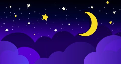 animated night sky background