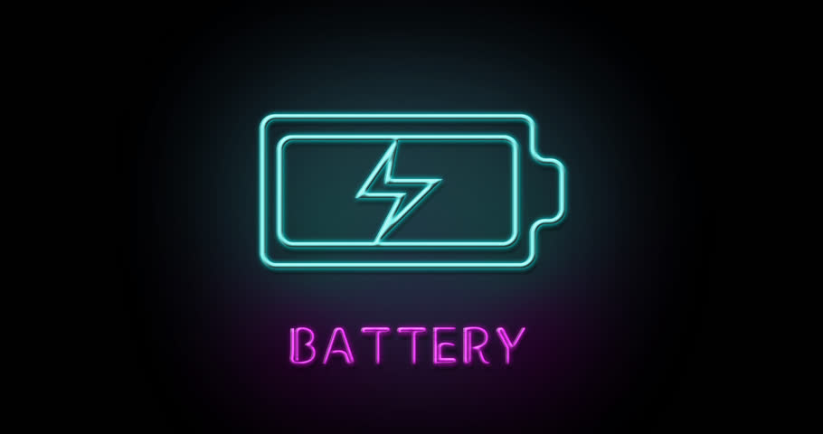 Неоновая батарейка. Neon Battery. Gallogramic Neon Battery.