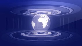 Global News Technology Graphic Animation Background