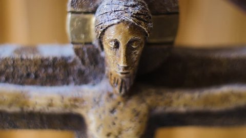 Figurine Of Jesus Christ On The Cross 