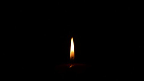 Candlelight in black background