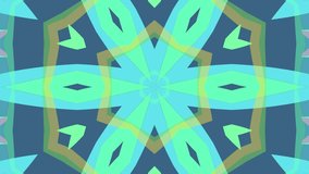 Colorful looping kaleidoscope sequence. Abstract motion graphics background.