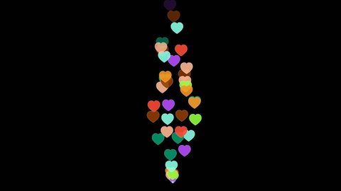 heart, like, from live internet video, with transparent background, alpha chanel