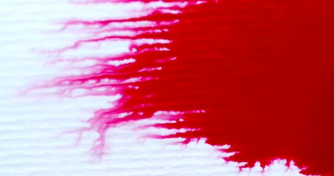 Splattering Blood Ink On White Background Stock Footage Video (100% ...