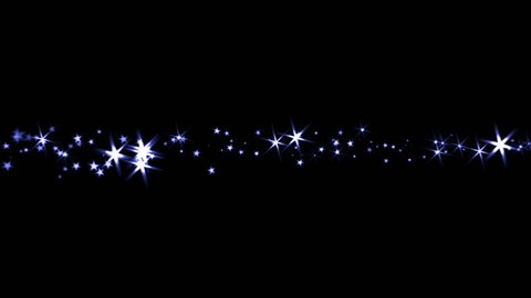 Sparkling Stars - Trail Transition - Blue Light Rays - 4K - 4 colorful dazzling particle trails for holiday intro, revealer, transition, background, overlay. Blend as Add, Screen, Lighten for the bl