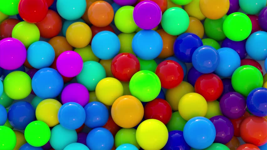 colorful bouncy balls