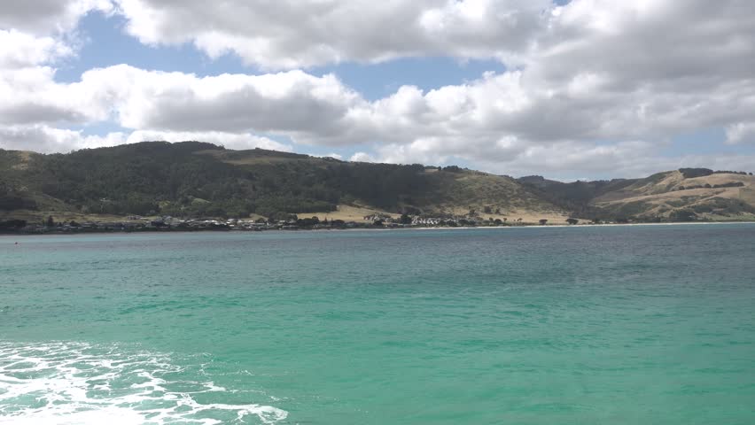 Beautiful coast along Great Ocean Road, Victoria, Australia. Natural landscape. View from Apollo Bay. 4k