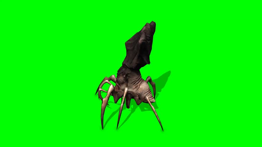 Spider Alien Monster Creatur Walks Stock Footage Video (100% Royalty ...