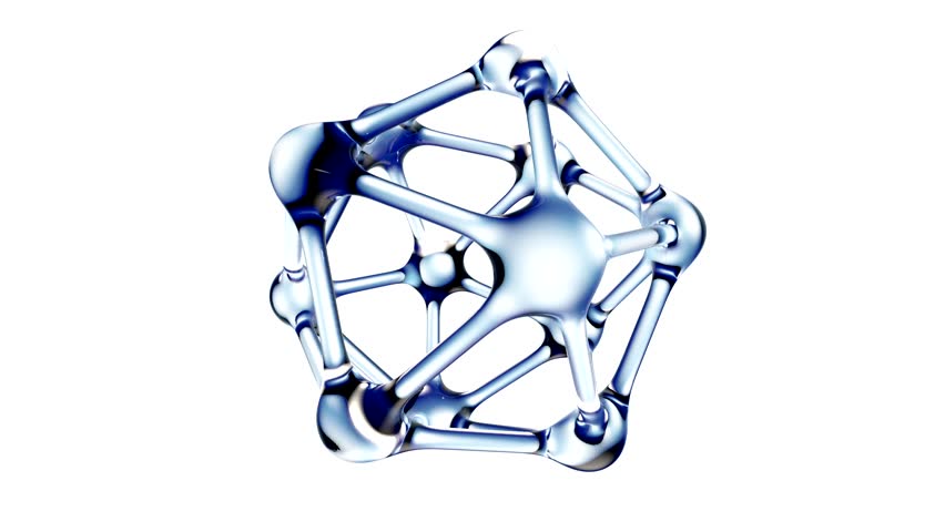 DNA molecule in water 3d illustration over white background. 3d rendering 4K