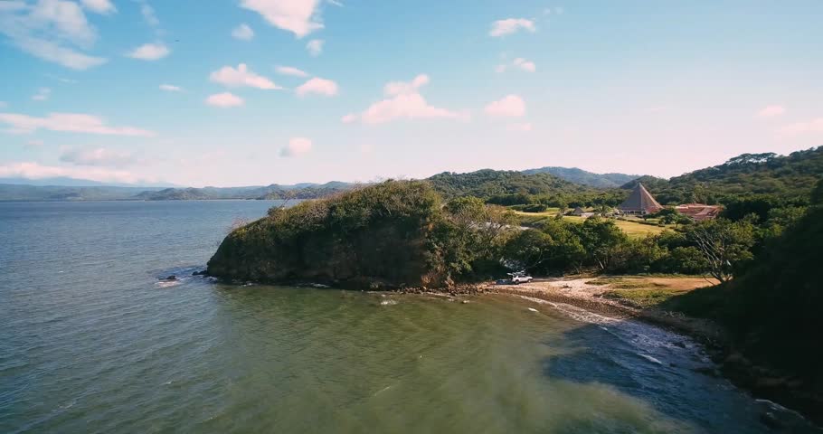 Aerial, Playa Rajada, Costa Rica | Graded and stabilized version. Watch also for the untouched, flat version.