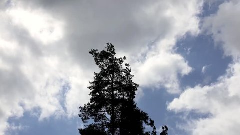 Clouds moving across an overcast sky in a time lapse, full HD 1080p video footage