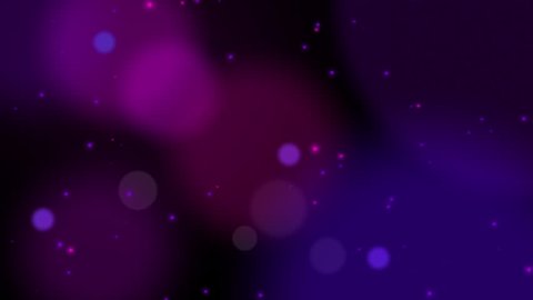High Definition abstract CGI motion backgrounds ideal for editing, led backdrops or broadcasting featuring violet and pink bokeh orb like particles