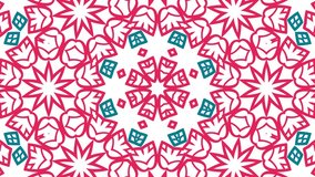 Kaleidoscope sequence patterns. Abstract multicolored motion graphics background. Beautiful bright ornament. Seamless loop.
