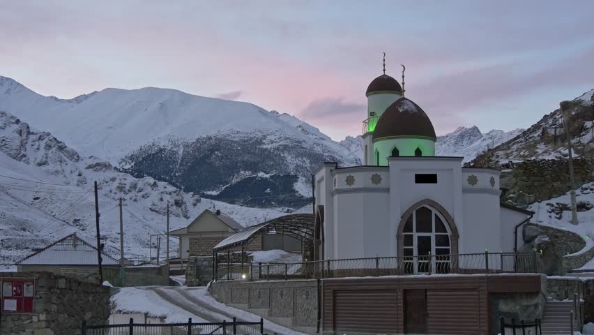 Mosque in a mountain village