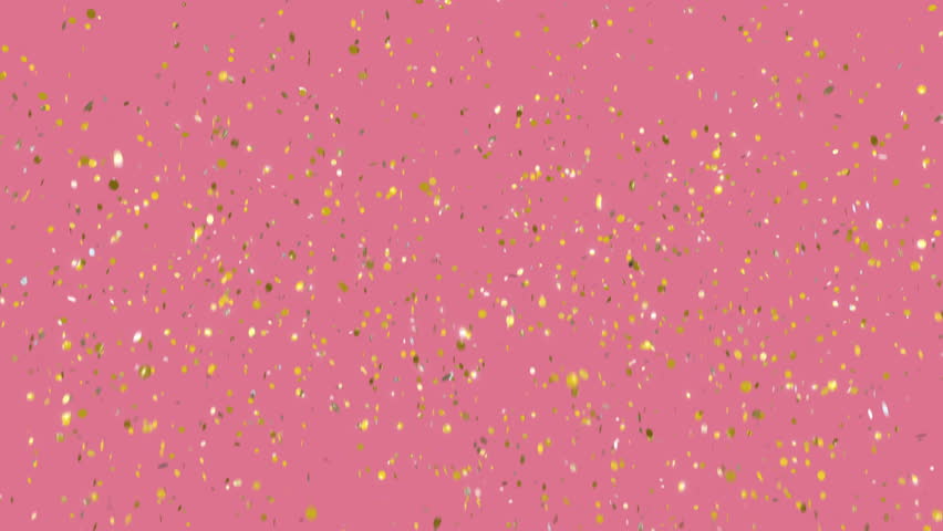 rose gold millennial pink confetti background: стоковое видео (без лицензио...