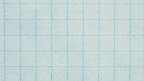 grid paper - stop motion animation. blank empty notebook top view.