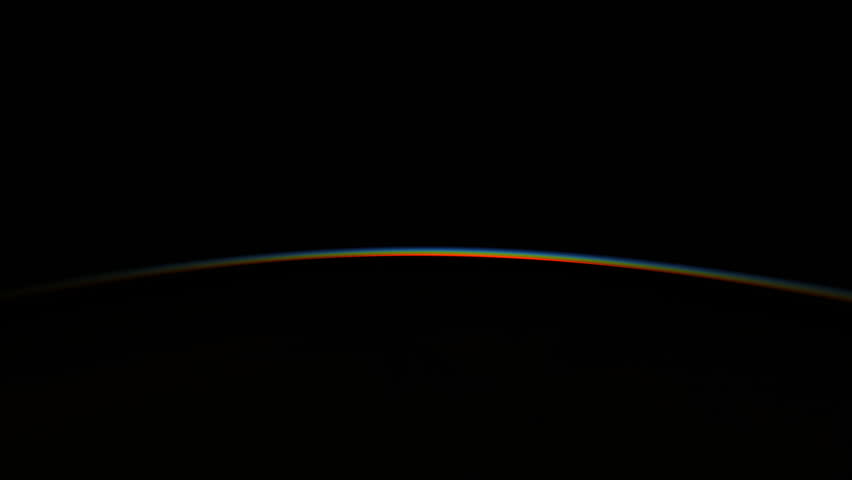 Sunrise Over The Earth. Amazing View Of Planet From Space. Realistic 3d Animation of Rays of light rise up Beyond the Horizon. Great Start to a New Day. Texture Maps from NASA. Movement of Sunlight