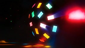 Motion Graphic Shapes Abstract Animation - seamless looping video animation
