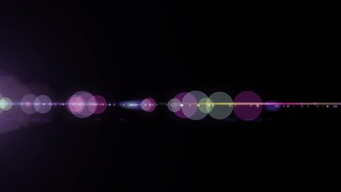 Vertical Side Moving Lights Optical Lens Stock Footage Video (100% ...