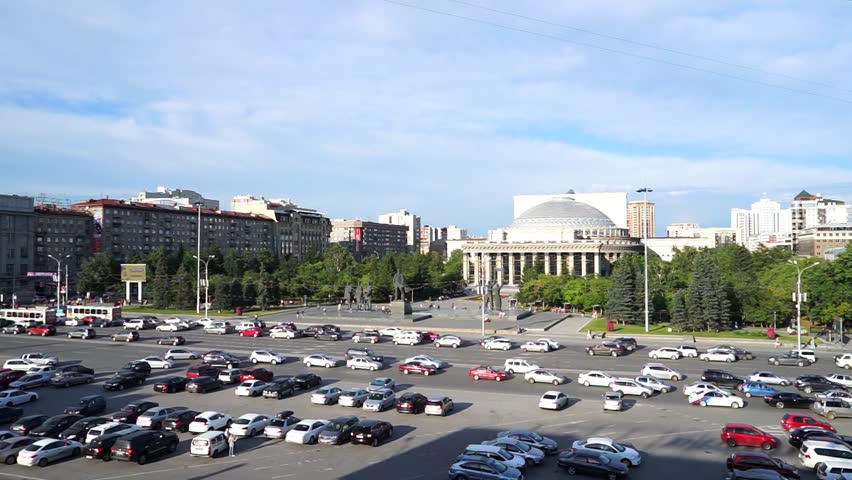 The city of Novosibirsk, Siberia, Russia - the Novosibirsk state academic Opera and ballet theatre