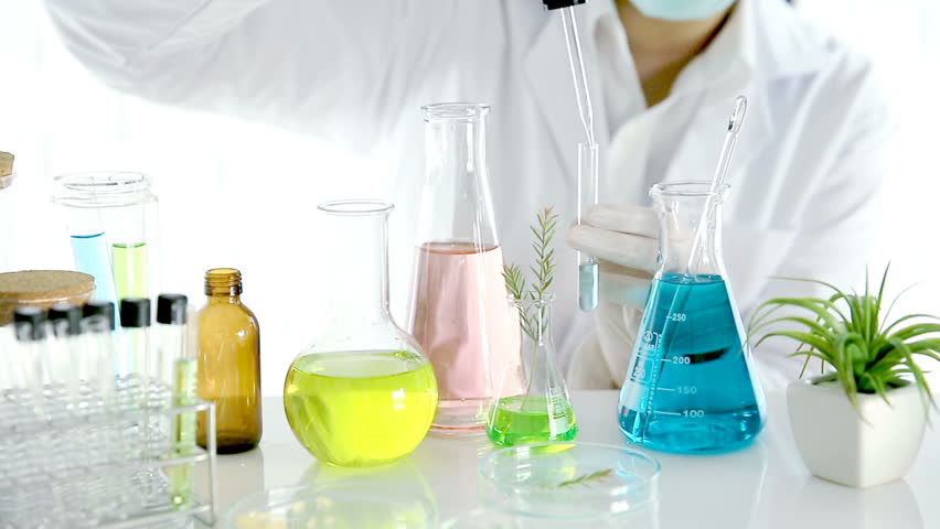Beauty background, scientist is sampling a chemical extract from organic natural, research and develop background, Scientific concept is sample project about herbal medicine for health & beauty care.
 | Shutterstock HD Video #1007094952
