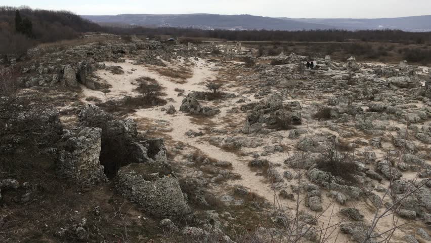 Solid stones in Varna province, Bulgaria. National monument park.