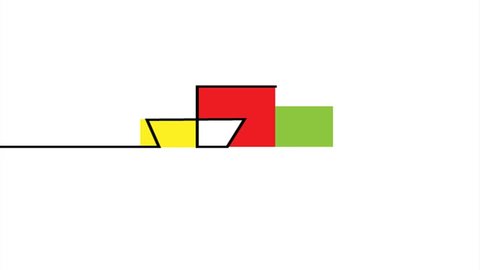 Geometric Shapes One Line Stock Footage Video (100% Royalty-free ...