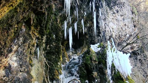 winter waterfall , Mezmay, Russia