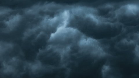 Timelapse Of Storm Dark Clouds