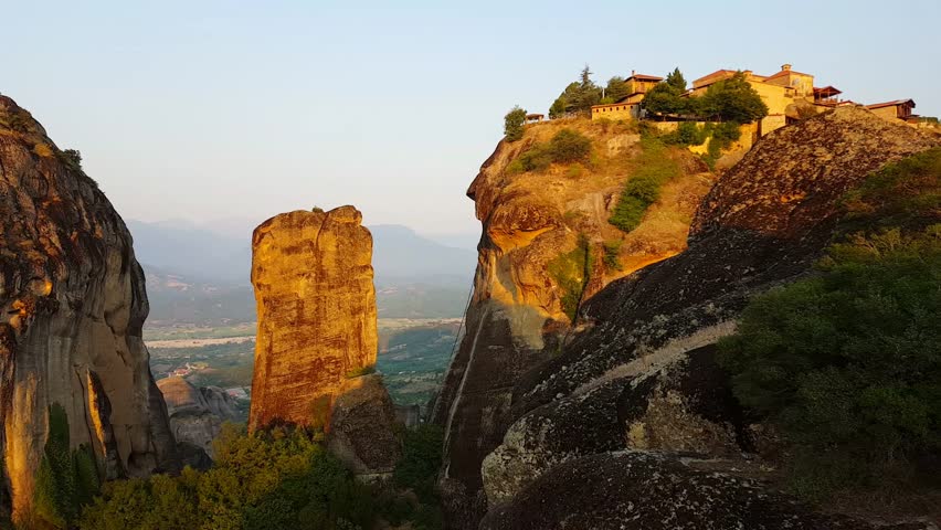 Meteora mountains at morning