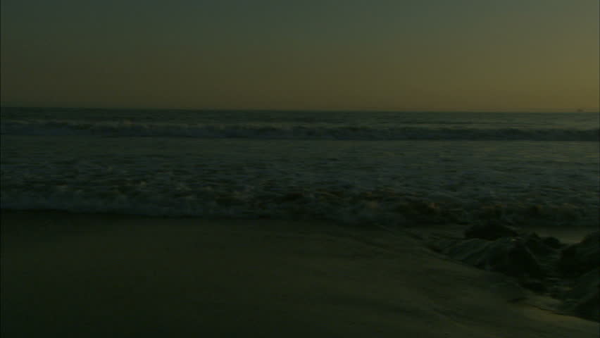 A gorgeous sunset on the beach near Santa Barbra, CA captured by a CineAlta at