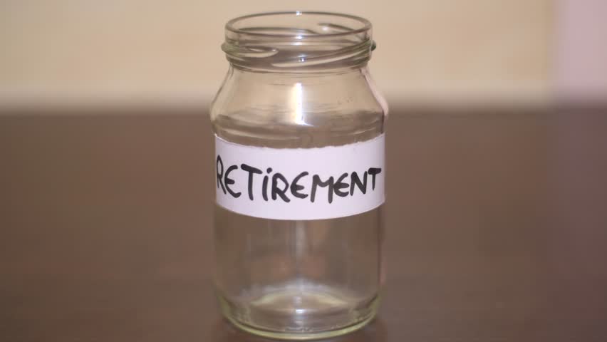 Retirement Investment Coins In A Jar Time Lapse Royalty-Free Stock Footage #1007135848