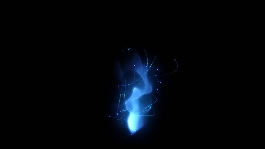 Fantasy Blue Magic Smoke Fire Stock Footage Video (100% Royalty-free ...