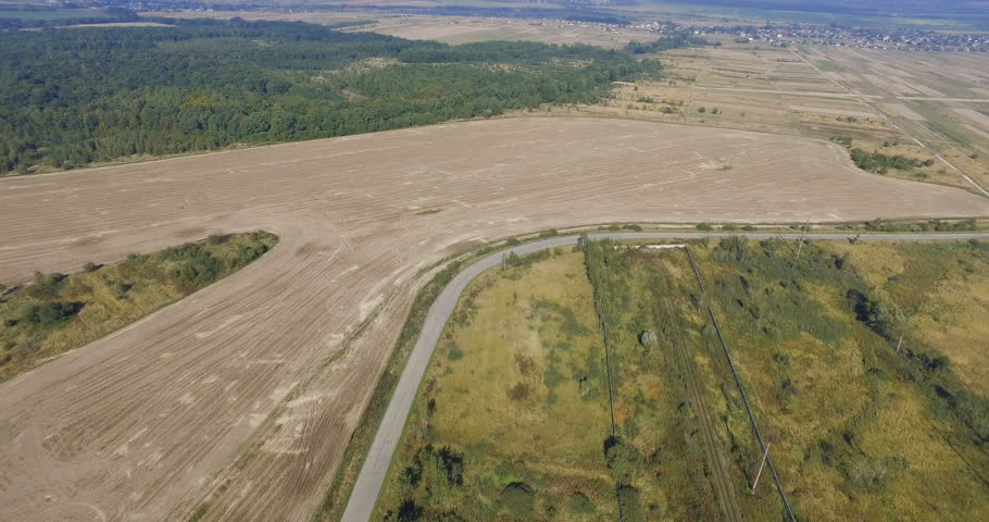 Aerial shooting of the earth road amazing colors view blue sky drone panoramic view forest helicopter panorama water summer nature air bird clouds prevention landing