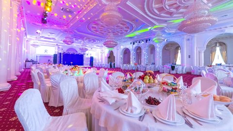 Interior Of A Wedding Hall Stock Footage Video 100 Royalty Free 14679778 Shutterstock