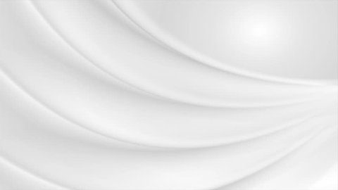 Grey and white soft blurred abstract waves motion graphic design. Seamless looping. Video animation Ultra HD 4K 3840x2160