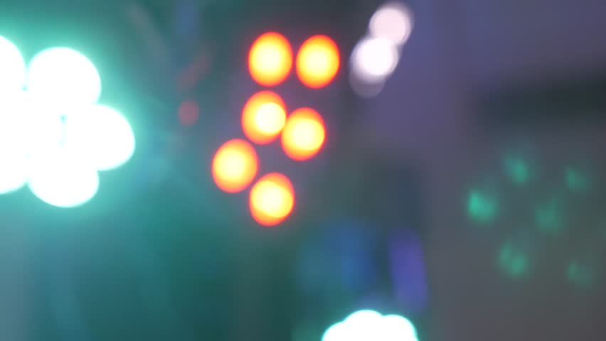 Stage Lights. Blue. Bright stage lights flashing. Royalty-Free Stock Footage #1007213329