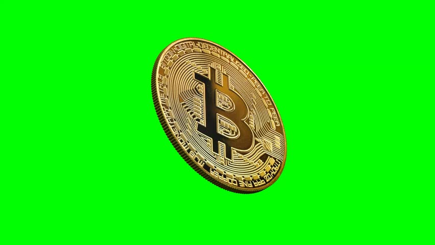 Bitcoin Coin - Golden Bitcoin Stock Footage Video (100% Royalty-free