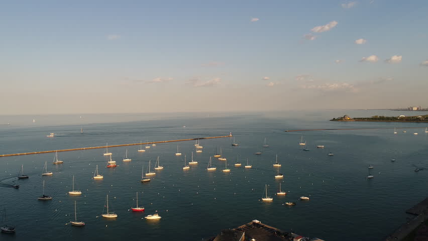 Millennium Park Chicago Skyline Sunset