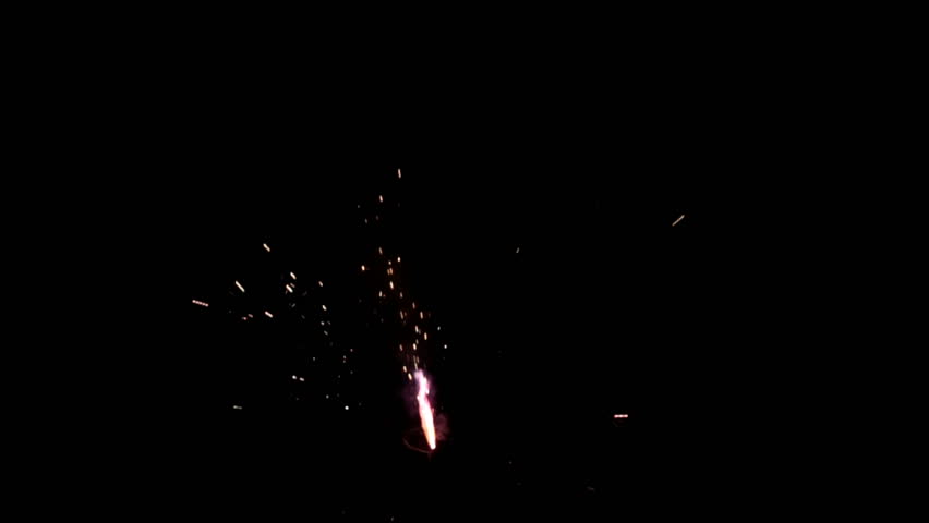 Roman Candle / Bottle rocket fireworks in slow motion 480 fps Royalty-Free Stock Footage #1007246740