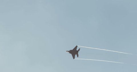 F-15 fighters during an airshow