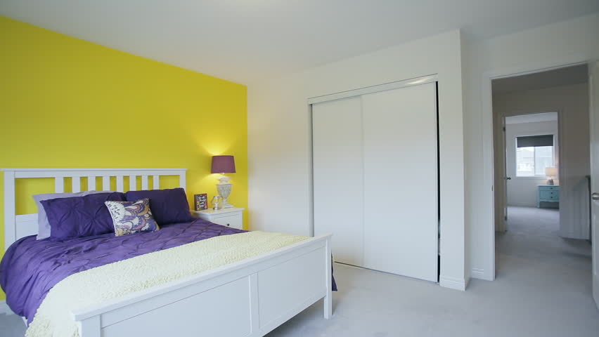 Bedroom interior in a old house