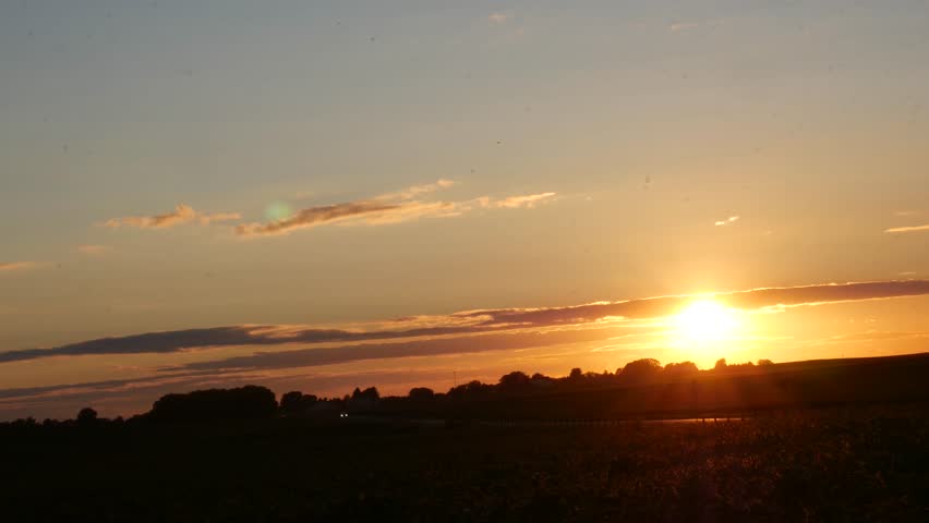 Timelapse of the sun going down in rural Iowa.